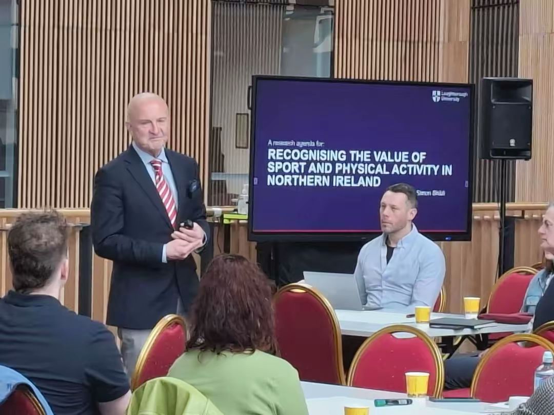 Professor Simon Shilbli presenting